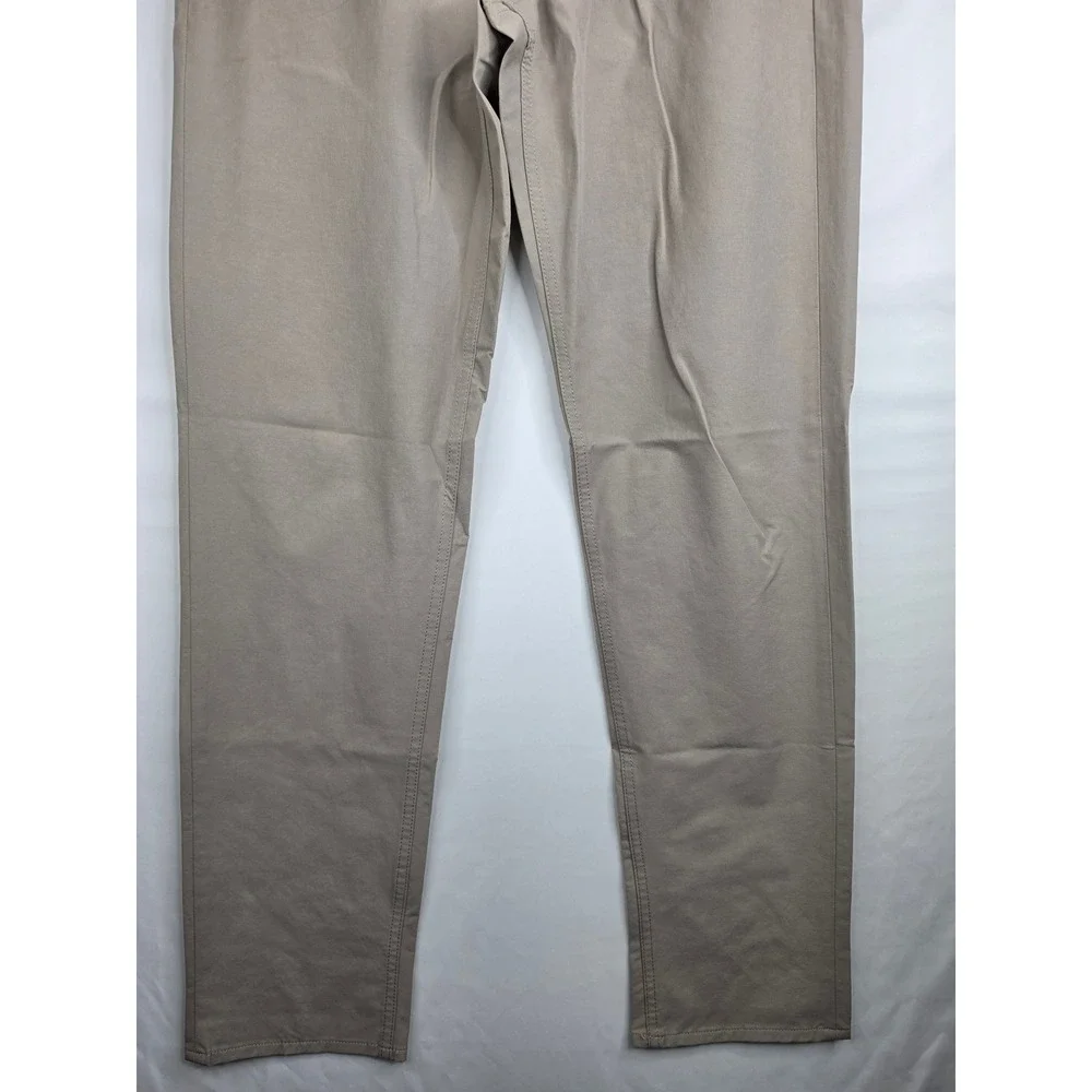 Vineyard Vines On-The-Go Khaki Tan 5-Pocket Performance Pants Mens Stretch